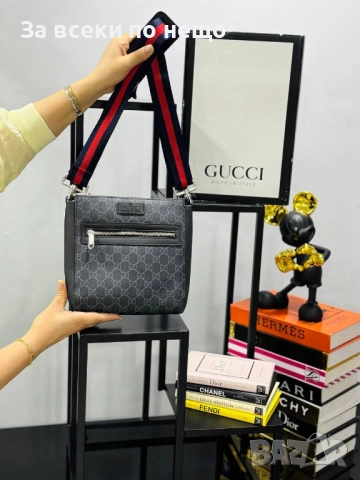 Gucci Мъжка Чанта За През Рамо Гучи - Налични Различни Цветове Код E894, снимка 4 - Чанти - 51864678