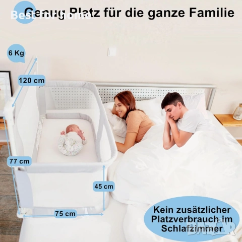  Бебешко легло за легло с пружинен подматрачен матрак, снимка 5 - Други - 53651337