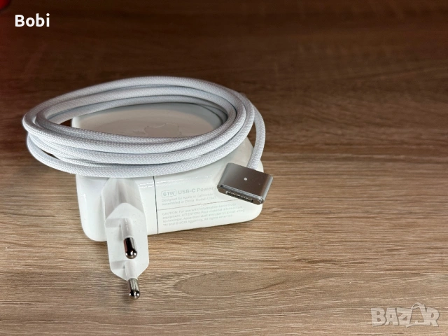 MagSafe 3 кабел + 61W USB-C адаптер за MacBook (комплект), снимка 2 - Лаптоп аксесоари - 53407827