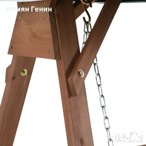 Градинска дървена люлка Outsunny , снимка 6 - Градински мебели, декорация  - 53701587