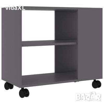 vidaXL Странична маса, сива, 70x35x55 см, инженерна дървесина(SKU:802122, снимка 1 - Маси - 46173110