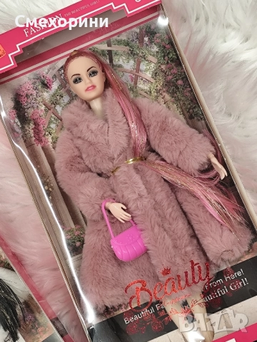 Нови кукли тип Барби, с палта , снимка 5 - Кукли - 52481633