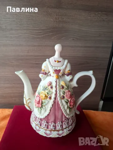 Порцеланов чайник, снимка 4 - Аксесоари за кухня - 50211654