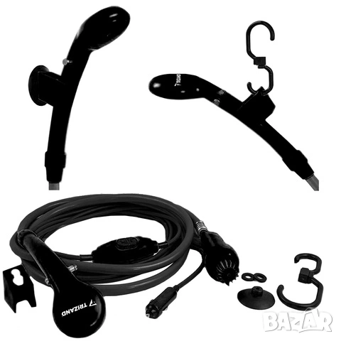 Преносим къмпинг душ 12 волта / Портативен туристически душ 12 волта, снимка 8 - Къмпинг мебели - 53578379