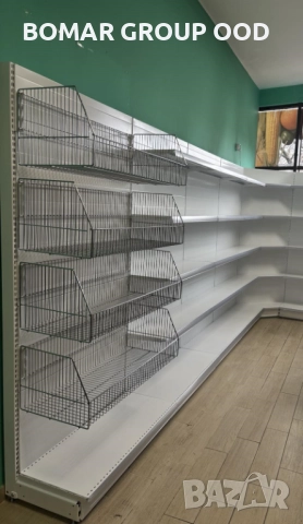 Крайстенен стелаж за хляб с телен рафт (кошница), снимка 3 - Стелажи и щандове - 52334446