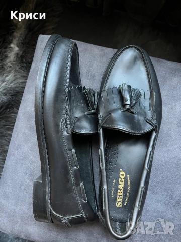 Мъжки обувки от естествена кожа 44 номер, снимка 2 - Мокасини - 52736380