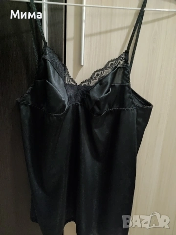 Сатенен потник с дантела , снимка 3 - Потници - 53406188