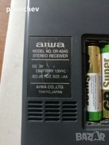 Радиоприемник AIWA CR-AS45, снимка 5 - Радиокасетофони, транзистори - 45160719