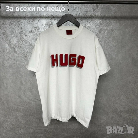 Hugo Boss Мъжка Бяла Тениска👕Мъжка Блуза С Къс Ръкав В Бял Цвят Хуго Бос Код MensPoint36