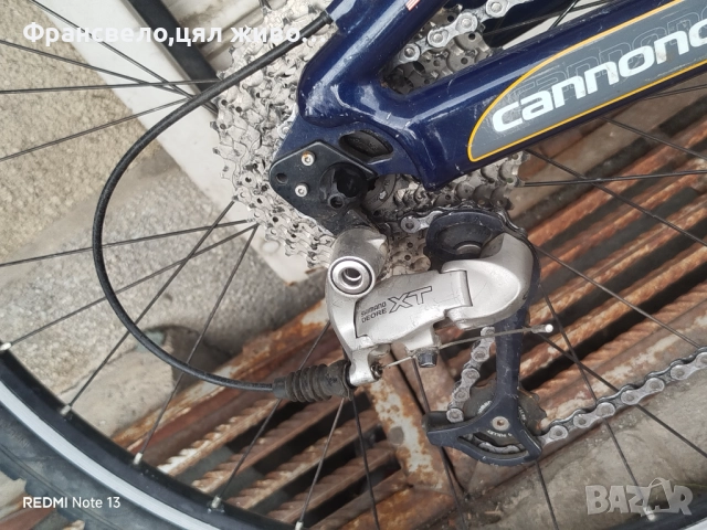 26 цола алуминиев велосипед колело размер размер 44 Cannondale , снимка 6 - Велосипеди - 51747154