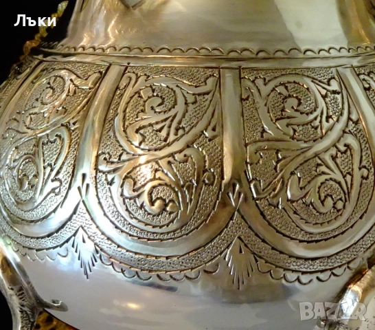 Чайник,кана Hadj Bennani metal-argente,Мароко. , снимка 8 - Антикварни и старинни предмети - 51446778