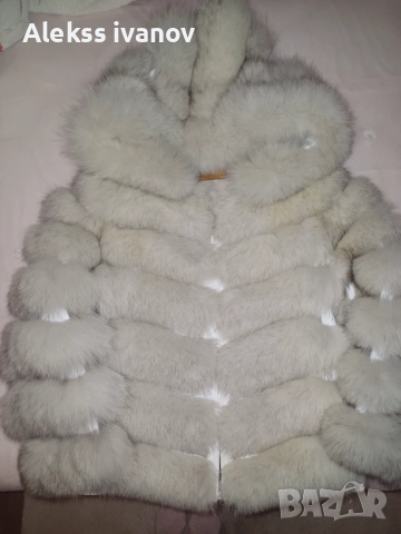 Дамско палто от естествена кожа и пух-лисица, снимка 4 - Якета - 52733149
