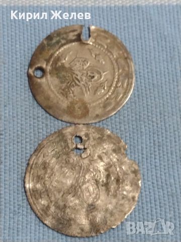 Две сребърни монети Турция продупчени за НАКИТИ НОСИЯ ПРЕСТИЛКА КОЛЕКЦИЯ 26317