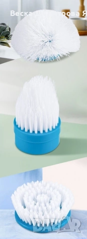 Електрическа четка за почистване на баня Spin scrubber/ Четката работи с акумулаторна батерия., снимка 4 - Други стоки за дома - 53684688