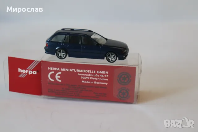 HERPA 1/87 H0 BMW 5 ИГРАЧКА КОЛИЧКА МОДЕЛ, снимка 4 - Колекции - 49259116