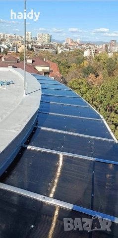 Навеси от метални конструкции с поликарбонат и сандвич панел , снимка 4 - Ремонти на покриви - 52533702