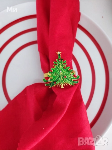 Пръстен за салфетки,украса,коледни,коледен, снимка 7 - Аксесоари за кухня - 38647021