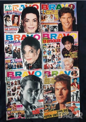 Голяма Колекция Стари Немски Списания BRAVO / POPCORN 175 Броя, снимка 4 - Колекции - 52808633