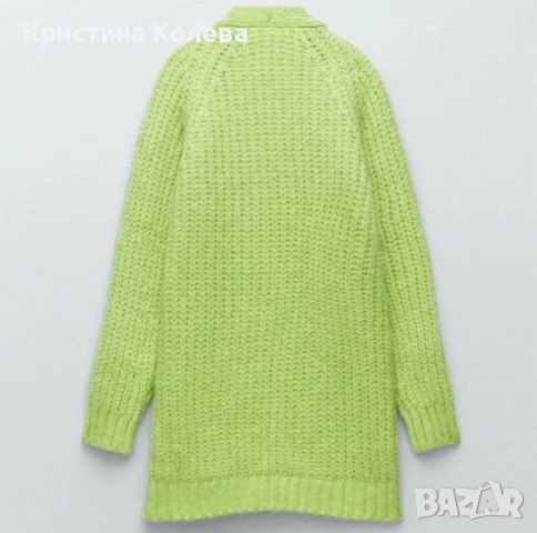 Дамска жилетка тип палто Zara, M, снимка 3 - Якета - 52742172