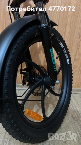 Електрически сгъваем велосипед HITWAY BK6 – почти нов!, снимка 4 - Велосипеди - 53891155