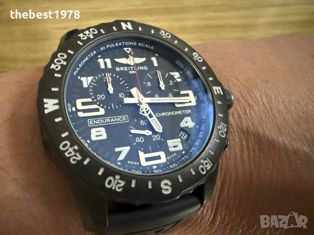 Breitling Endurance Pro 44 Blue Chronograph, снимка 2 - Мъжки - 53937810