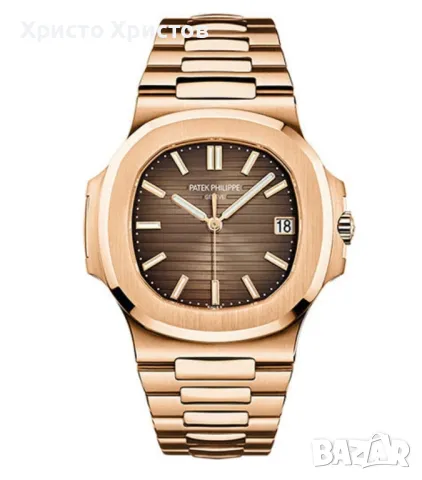 Мъжки луксозен часовник Patek Philippe 
Nautilus 5711/1R-001 ROSE GOLD , снимка 1 - Мъжки - 47337855