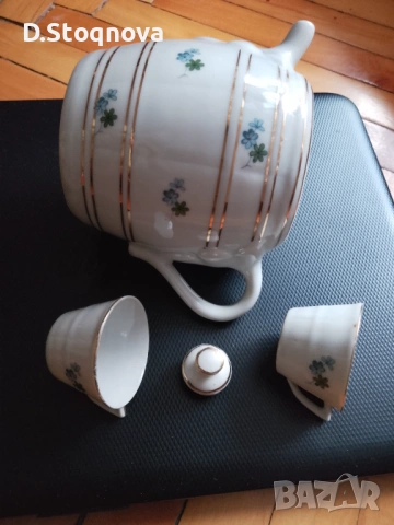 Порцеланов сервиз за ракия от Соца - Ретро - Винтидж , снимка 5 - Антикварни и старинни предмети - 53710196