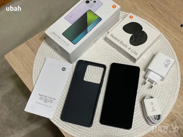 Нов Xiaomi Redmi Note 13 Pro 5G midnight black - 8 GB RAM / 256 GB ROM + подарък Redmi Buds 4 Lite, снимка 4 - Xiaomi - 47526260