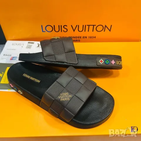 мъжки чехли gucci louis vuitton , снимка 3 - Мъжки чехли - 46935880