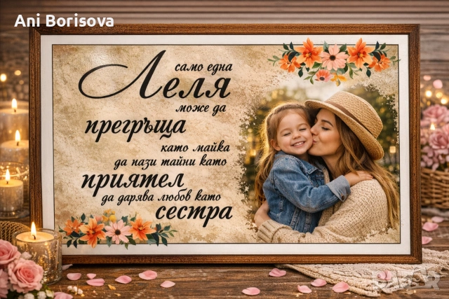 Подаръчен сертификат за майка / баба / леля – персонализиран, снимка 2 - Други стоки за дома - 53626085