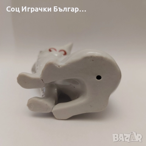 Стара Българска Порцеланова Фигура Коте, снимка 5 - Колекции - 52936454
