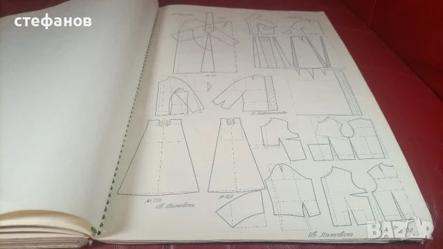 Старо списание за мода „Божур” – 1959 г, рисунки, кройки, 60 страници, снимка 8 - Антикварни и старинни предмети - 50682813