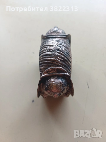 Медна гривна,сачан.Автентична гривна рогатка