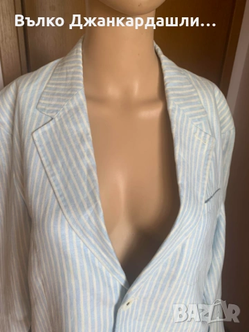 Ленено сако райе G star, размер L, снимка 2 - Сака - 53231287