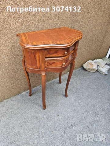 Италианско шкафче с интарзия, снимка 3 - Шкафове - 53712530