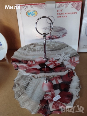 Плато на 2 етажа коледно, снимка 2 - Други - 51710938