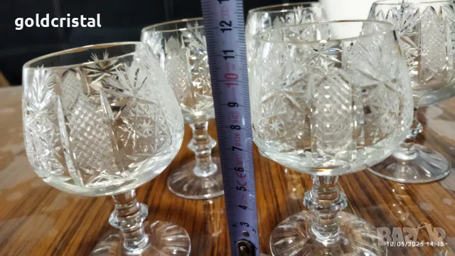 Кристални чаши за коняк, снимка 6 - Антикварни и старинни предмети - 50236441