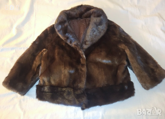 НОРКА / ВИЗОН  късо палтенце с 3/4 ръкав - М, снимка 6 - Якета - 53583015