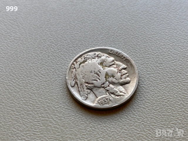 5 цента 1919,1923, 1935, 1936, 1937 САЩ - Бъфало, Бизон, Индианска глава, снимка 10 - Нумизматика и бонистика - 53208648