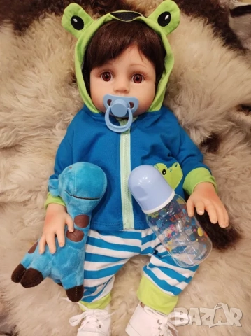Кукла момче реборн , преродено бебе, реалистична силиконова кукла, снимка 2 - Кукли - 52072030
