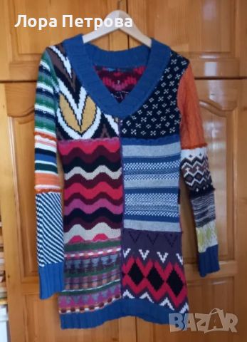 Desigual пуловер, снимка 1 - Блузи с дълъг ръкав и пуловери - 45478147