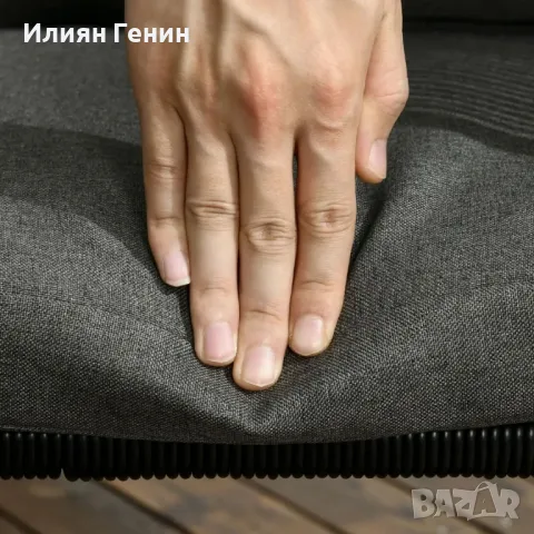 Outsunny Комплект градински мебели 5 части, полиратан, възглавници за седалки, снимка 6 - Градински мебели, декорация  - 50331008