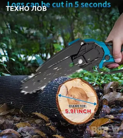 Акумулаторна резачка за дърва и клони с 2 литиевойонни батерии-48v и 2 вериги

, снимка 6 - Други стоки за дома - 36689942