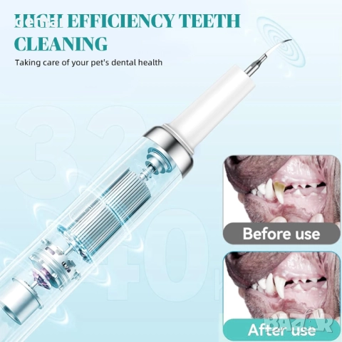 Hauser Комплект за почистване на зъби от зъбен камък и петна, 2 в 1, снимка 6 - За кучета - 51905521