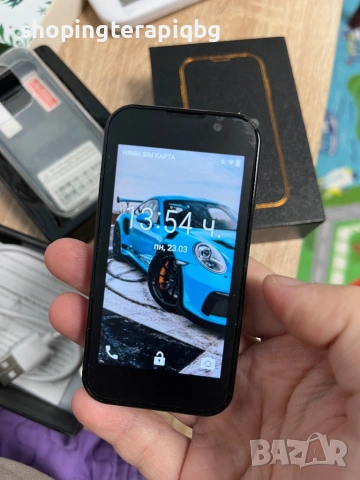 Мини смартфон,  3G WCDMA черен, снимка 7 - Други - 46897181