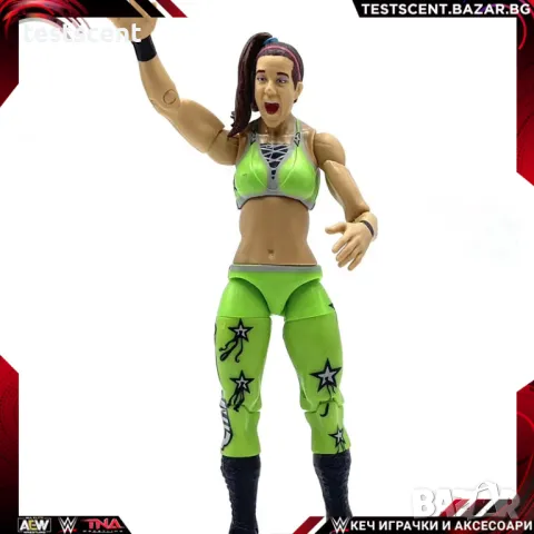 Екшън фигура WWE Bayley Бейли Mattel Elite action figure играчка Green, снимка 13 - Други - 48736682