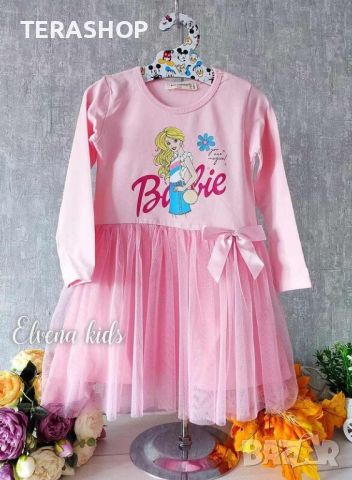 Рокля Барби, снимка 1 - Детски рокли и поли - 45477253