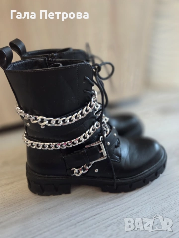 Дамски черни боти , снимка 3 - Дамски боти - 53870000