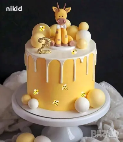 Пчела Пчели пчеличка разперени крила акрил фигурка бижу нокти декорация украса маникюр торта крафт, снимка 3 - Други - 50354288