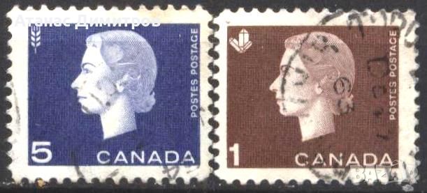 Клеймовани марки Кралица Елизабет II 1962 1963 от Канада
